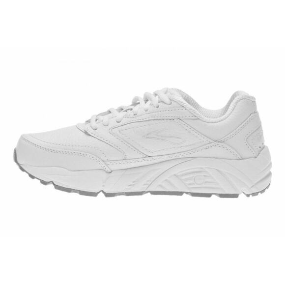 Brooks Addiction Walker Men’s White Leather Shoes Size 9 Wide 2E Comfort Walking main image 4